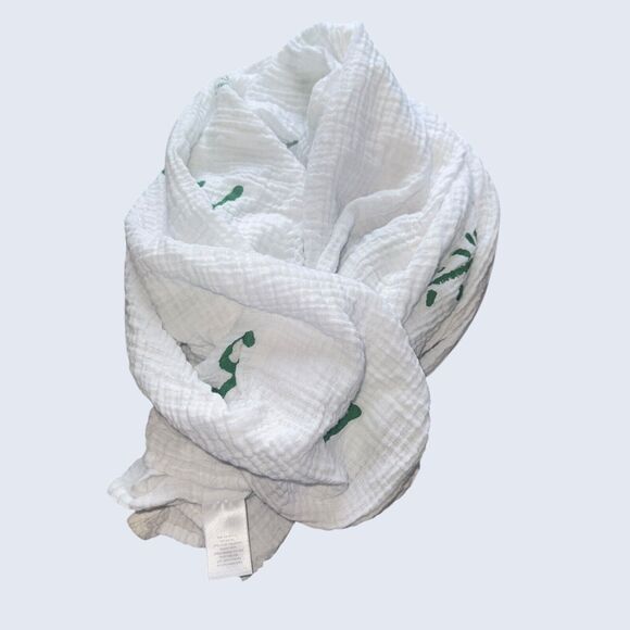 CR Gibson Baby Monthly Milestone Blanket Muslin 100% Cotton - Picture 5 of 13